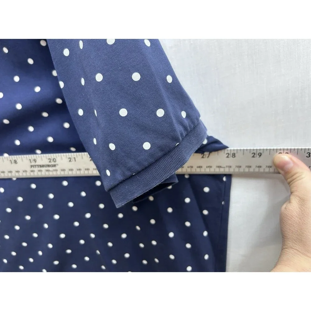 Polo Ralph Lauren Shirt Mens 3XB Blue Polka Dot Print Short Sleeve Casual Pony